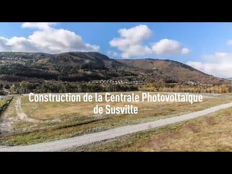 Time-lapse de la construction de la centrale photovoltaque de Susville
