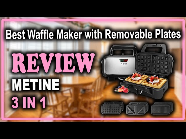 Metine 3 in 1 Multi-Function Baking Plate Review - Best Waffle Maker with Removable  Plates 