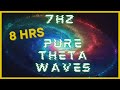 8 hours 7hz pure theta waves  cia hemi sync  sleep meditation  binaural beats