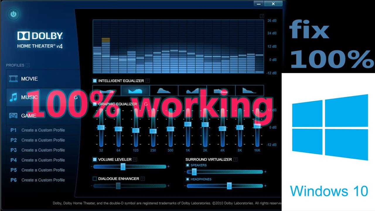 dolby audio x2 windows 10