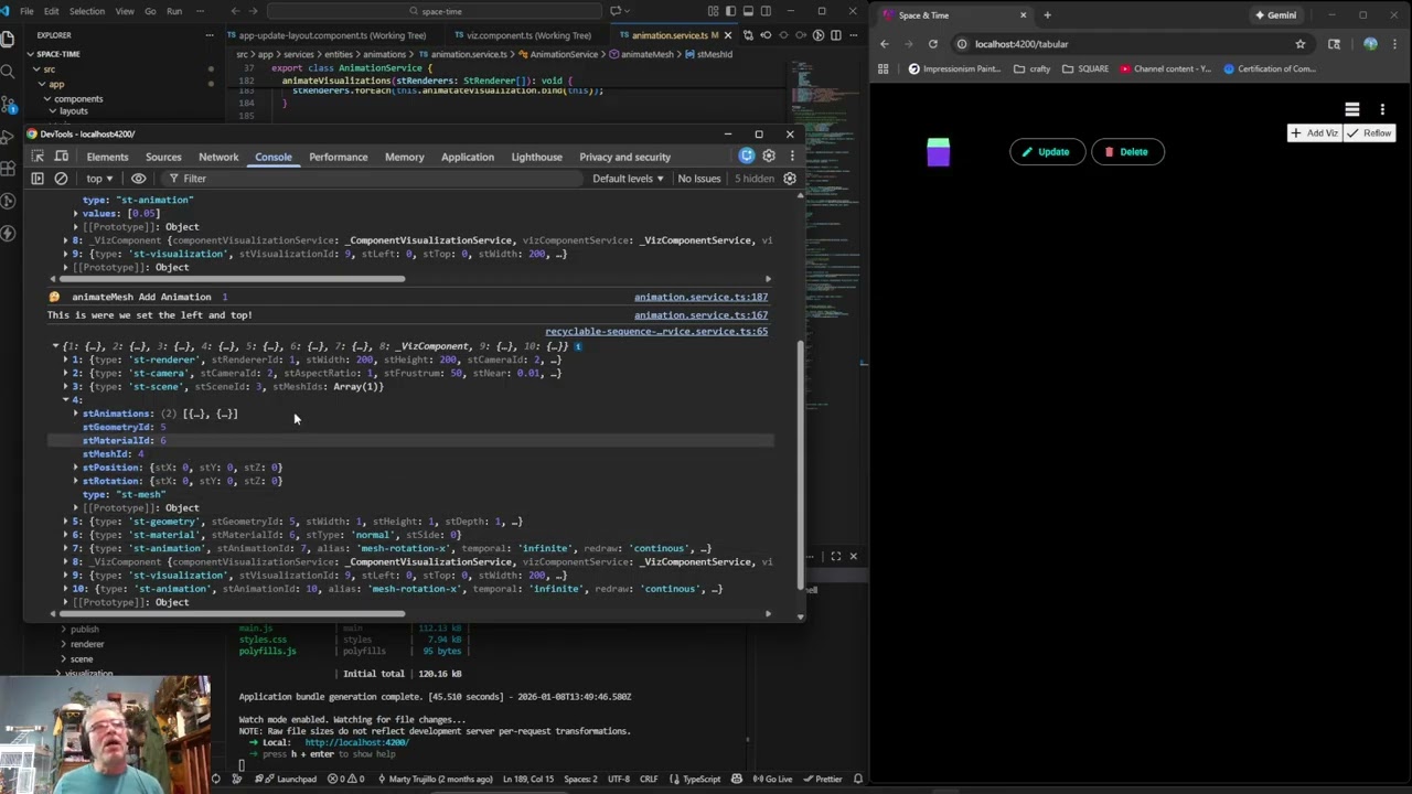 359 - ThreeJS and Angular Space And Time Application: Animation Bug Fix