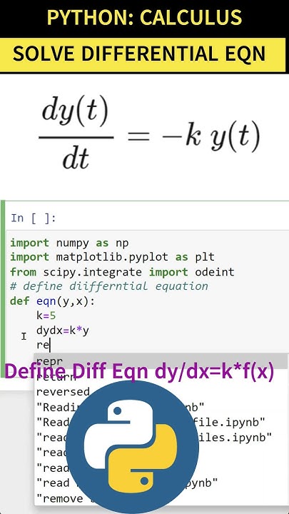 Solving Simple Differential Equations with SciPy ODEint | Python ...