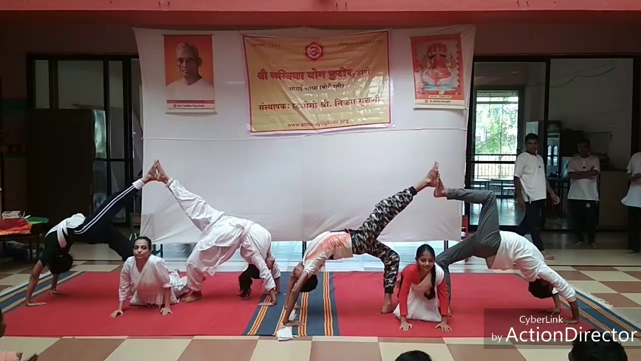 Yoga Demo at Shri Ambika Yog Kutir Gorai Branch on 29th September 2019