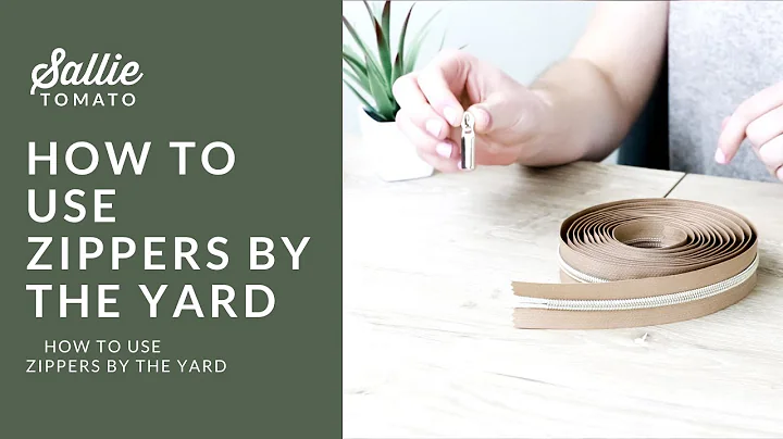How to Use Zippers by the Yard Tutorial