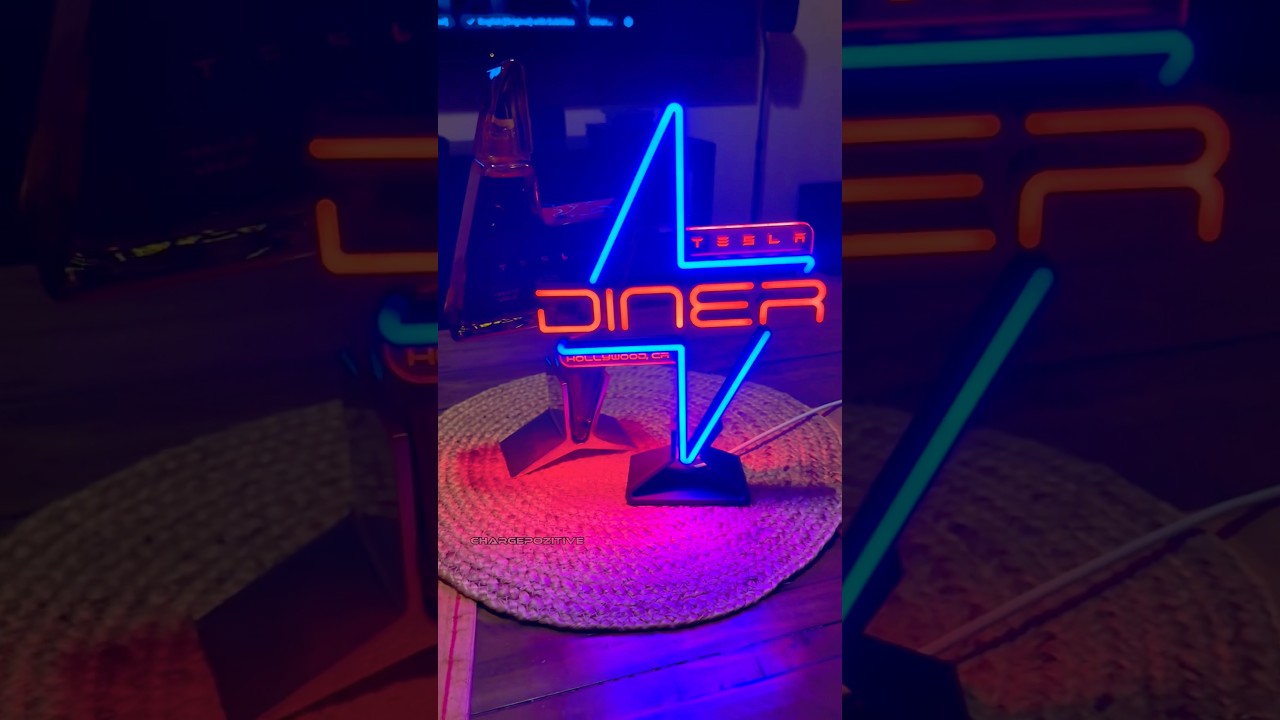 Tesla Diner Sign! Merch from the new #TeslaDiner #Tesla