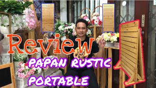 tutorial | review papan backdrop rustic/pallet portable