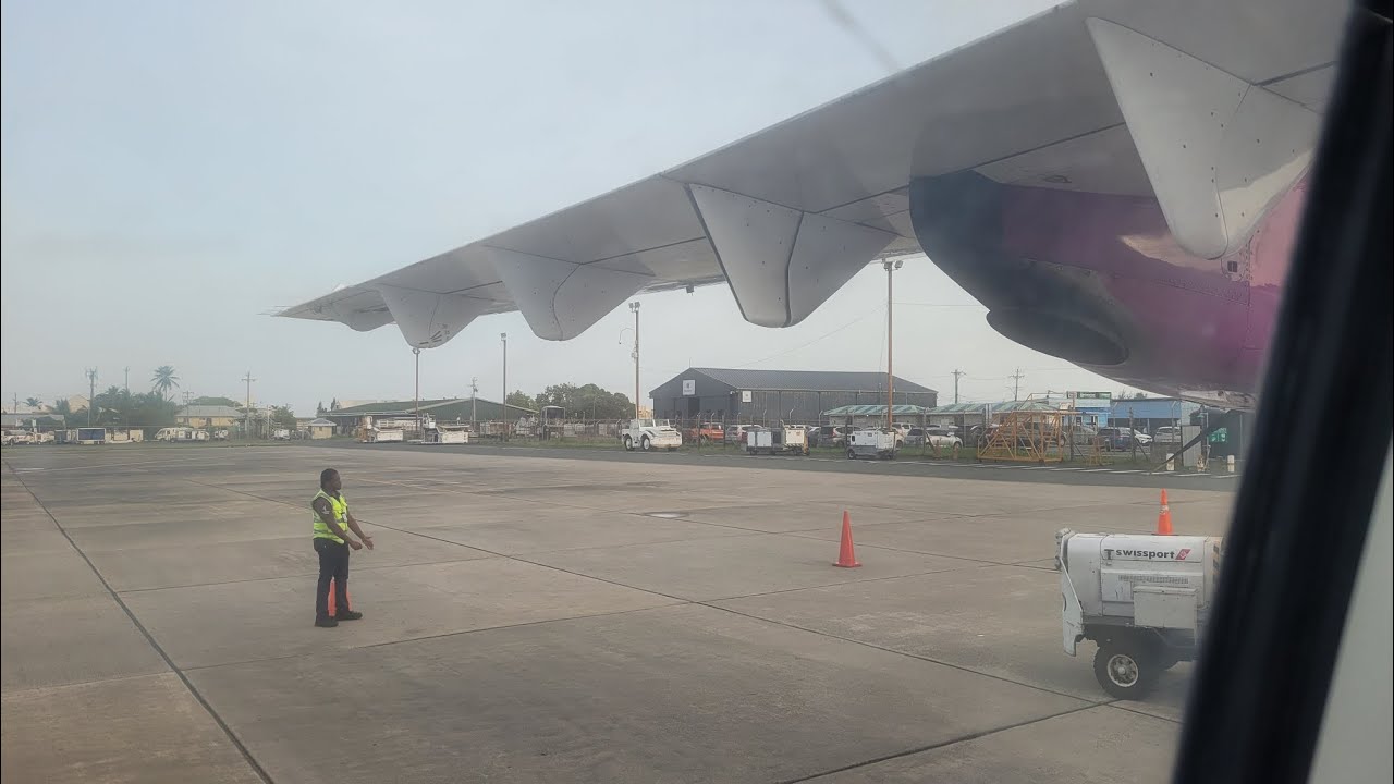 Caribbean Airlines Bw 1501 from ANR Robinson International Airport to Piarco International Airport