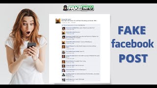 How to Create Fake FaceBook Post ?  Facebook Fake Post Generator screenshot 1