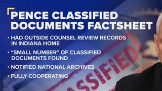 Celebrity Pence cooperating with the DOJ in classified documents search | Rush Hour Profile
