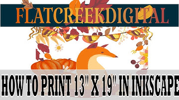 How to print 13"x19" in Inkscape, How to print in Inkscape tutorial