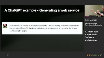 Devnexus 2024 - AI Proof Your Career With Software Architecture - Kelly Morrison
