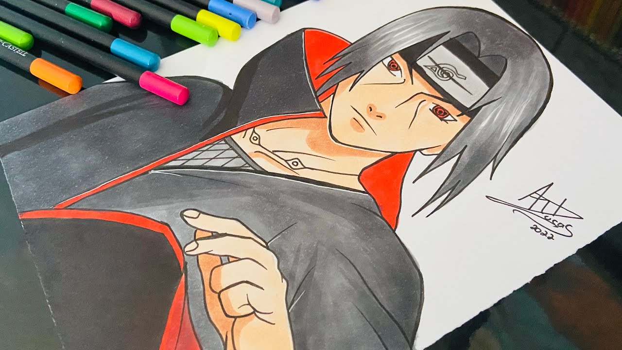 Como desenhar o ITACHI UCHIHA  Naruto Shippuden Online Amino