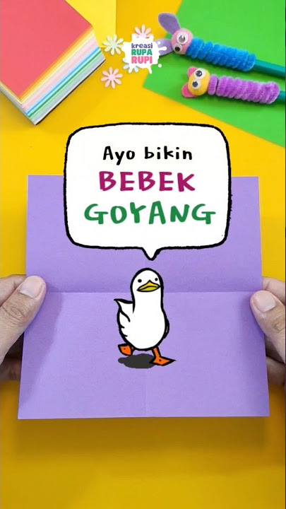 Bebek GOYANG! 🐤 Kreasi mainan dari origami