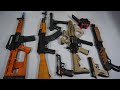 AK47 And  Wood M4 Airsoft Toy Gun Nerf Gun Tec9 SPAS12 Shot Gun - Realistic Toy Guns Collection