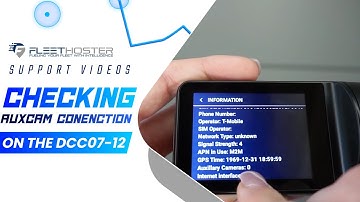 Checking for Auxcam Connection on Surfsight DCC07-12