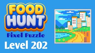 Food Hunt: Pixel Puzzle level 202 walkthrough solution 