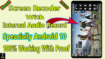 Internal Audio Recorder For Android 10 | Screen Recorder With Internal Audio