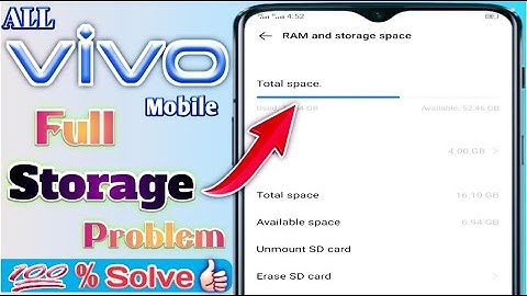 How to vivo mobile Full storage problem || Vivo mobiles clean storage space settings