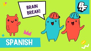 Learn Spanish with BASHO & FRIENDS | Brain Break Movement Song for Kids