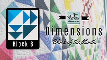 Dimensions Block of the Month - Block 6 video tutorial