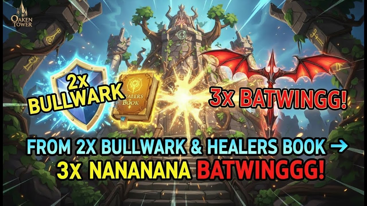 [Oaken Tower] From 2x bullwark&healers book → 3x NANANANA BATWINGGGG ...