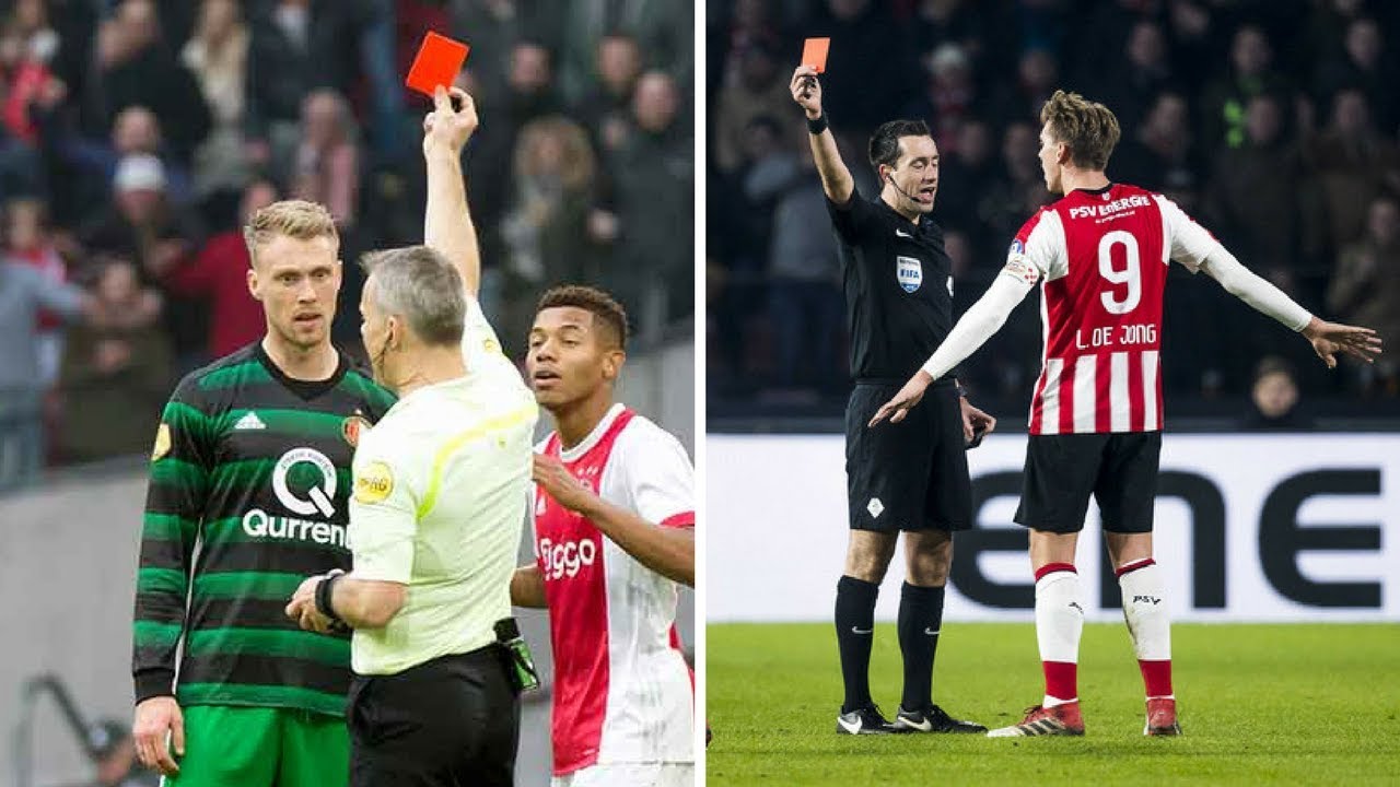 Alle 36 Rode Kaarten in de Eredivisie 2017/2018!!! YouTube Alle 36 Rode Kaarten in de Eredivisie 2017/2018!!! YouTube