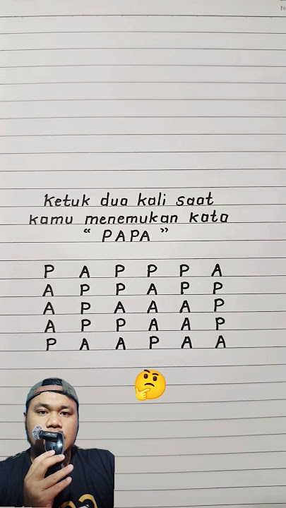 TEMUKAN KATA PAPA #shortsviral #trendingshort #shorts