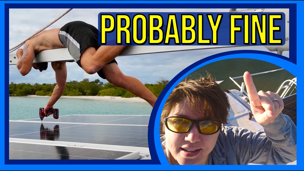 ⁣Probably Fine… Installing Solar While Rebuilding Our Boat Life | Chasing Serenity Episode 25