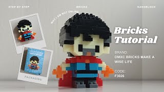 How to Build Doctor Strange Superhero Building Blocks DMXC Bricks Make a Wise Life F3026 186 Pieces screenshot 1