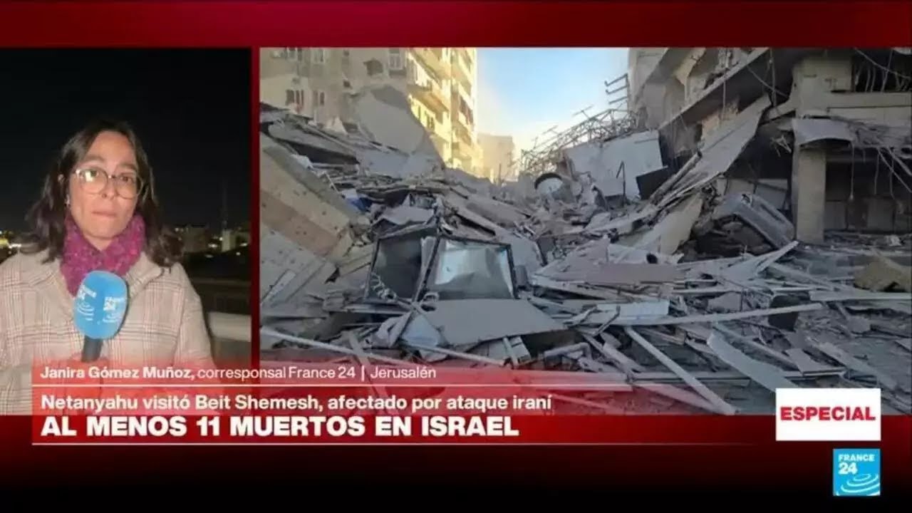Informe desde Jerusalén: al menos 11 muertos en Israel; Netanyahu promete derrocar al régimen iraní