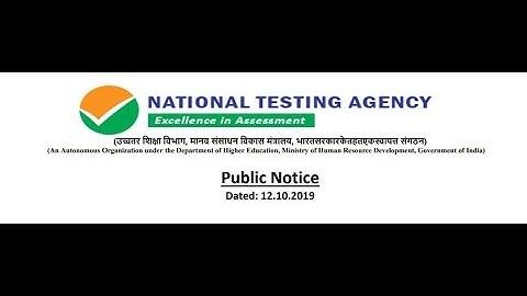 JEE Main 2020 Application Correction Notice by NTA