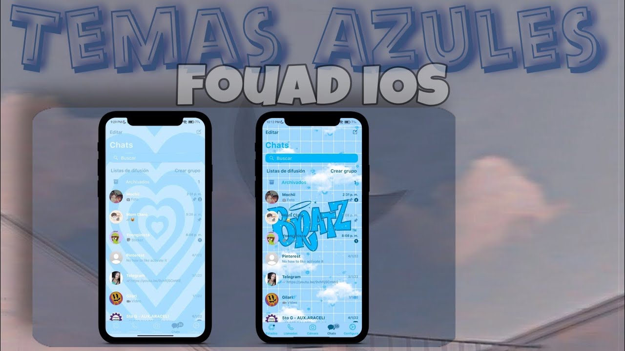 Themes Blue For WhatsApp Fouad iOS @Bangtan2013