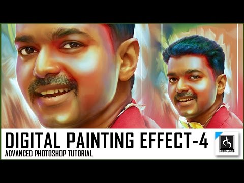 Advanced Photo to Colorful Digital Painting Photoshop Tutorial Part-/ | MutualGrid