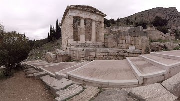 360 video: Athenian Treasury, Delphi, Greece