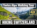 4K City Walks:  Grindelwald Switzerland & Pfingstegg - Virtual Walk Walking Treadmill Video Hiking