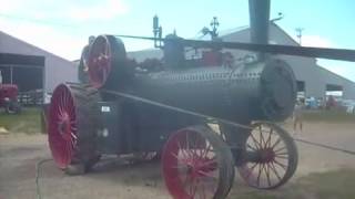 20hp Advance Rumely Universal sawing White Oak Log on 1880s vintage Gaar Scott Circular Sawmill