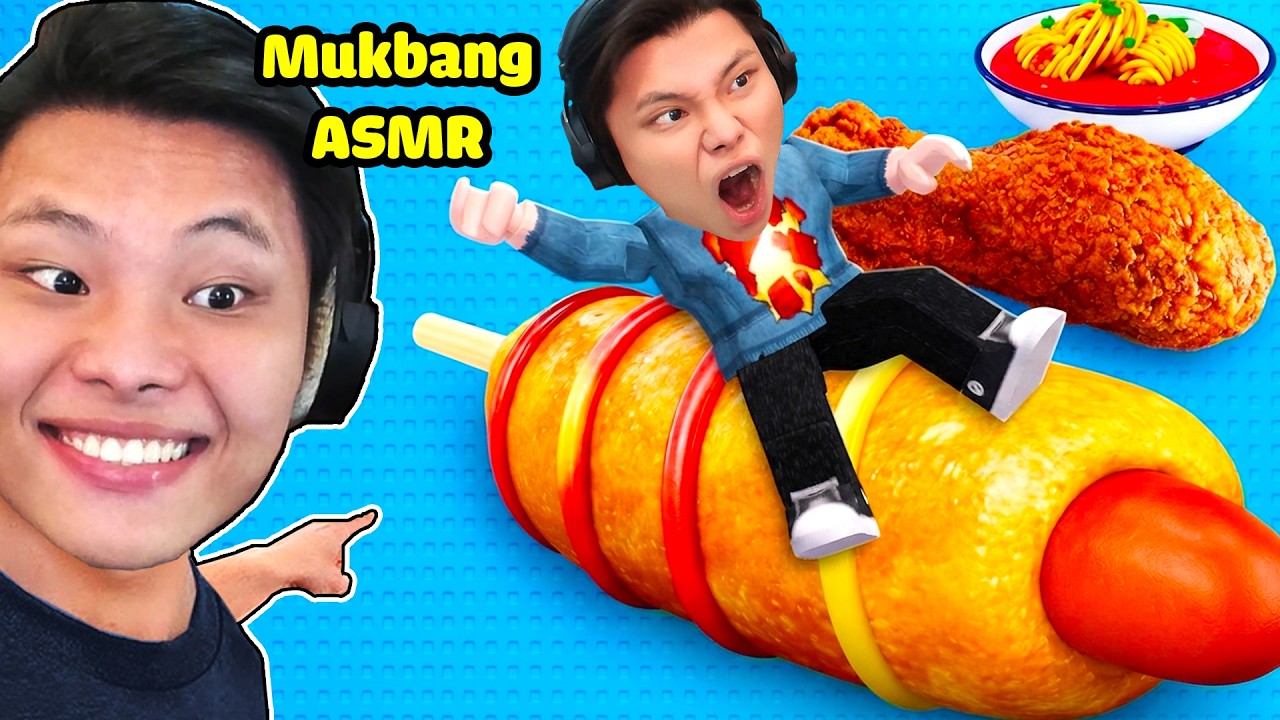 [ROBLOX] JayGray Mukbang ASMR Kết Hợp Leo Tháp Ngon Thí😜🍕Thử Thách Obby Đồ Ăn Gà Rán Pizza Phô Mai