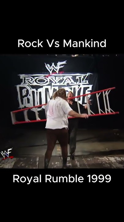 The Rock Vs Mankind I Quit Match 💥 The Rock vs. Mankind – Brutal "I Quit" Match (Royal Rumble 1999) 🔥 #