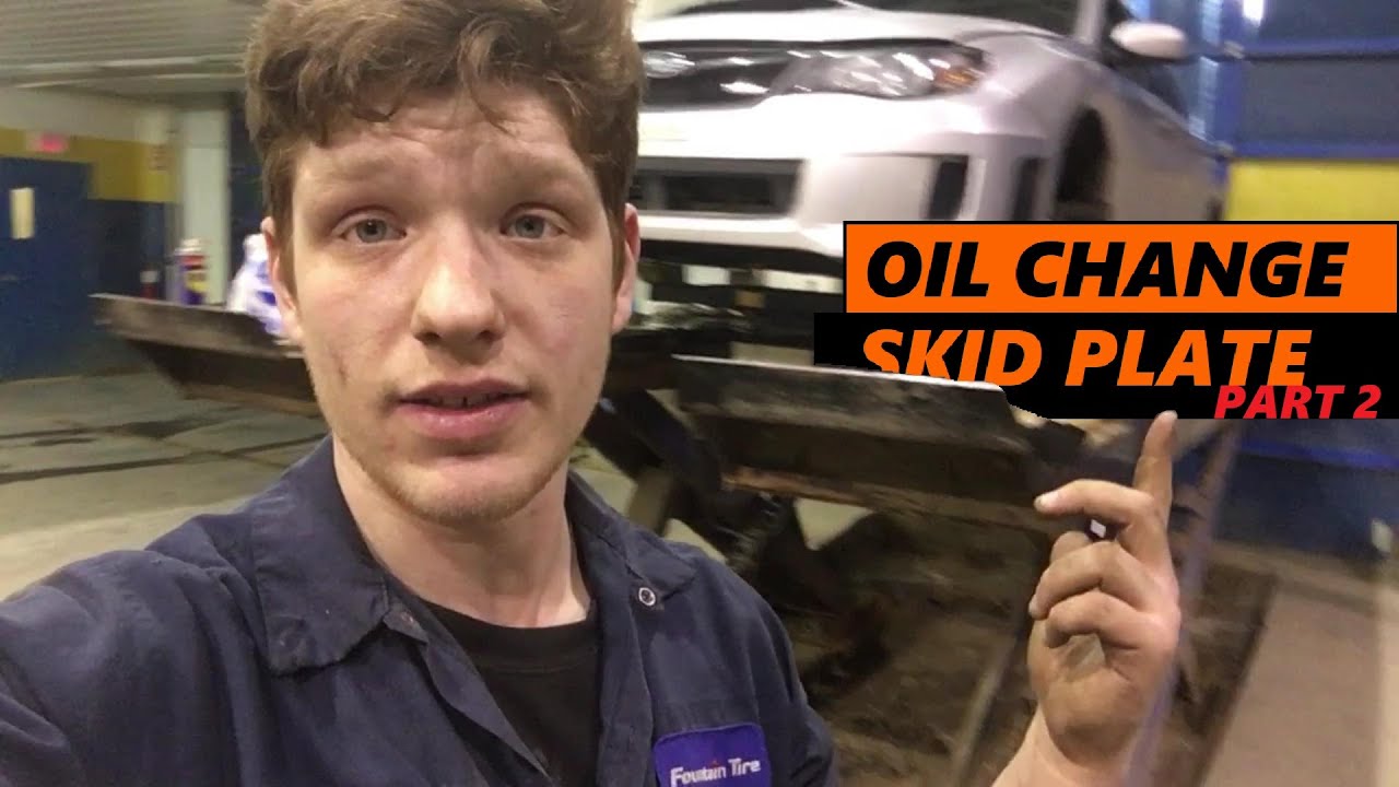 Changing My Oil And Skid Plate On My 2011 WRX STI (PART 2) YouTube