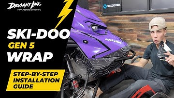 Ski Doo Gen 5 FULL Wrap Installation Walkthrough