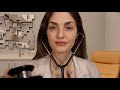 Asmr doctor  physical exam with ear check