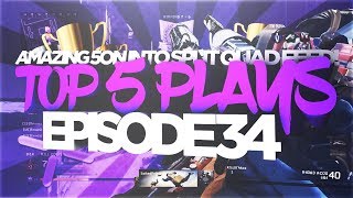 AMAZING 5ON INTO SPLIT QUAD FEED - Top 5 Plays #34 (Multi-CoD Trickshots & Sniping Clips)