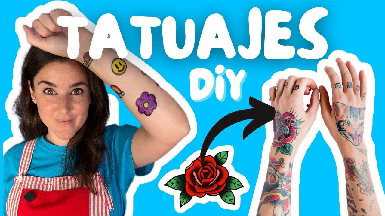 🌹 TATUAJES DIY | Talleres y manualidades | -Una maestra con clase