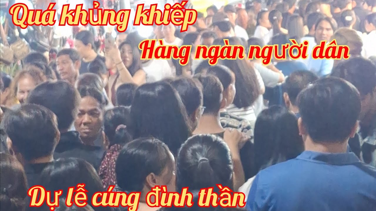 HÀNG NGÀN NGƯỜI DÂN ĐẾN THAM GIA CÚNG ĐÌNH THẦN TẠI VĨNH MỸ HÒA BÌNH 