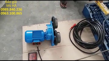 Hướng dẫn sử dụng pa lăng cáp điện dầm đơn.Giá pa lăng tải trọng nâng 1 - 10 tấn