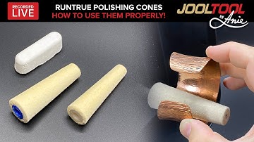 How to use RunTrue Felt Polishing Cones - LIVE with Anie