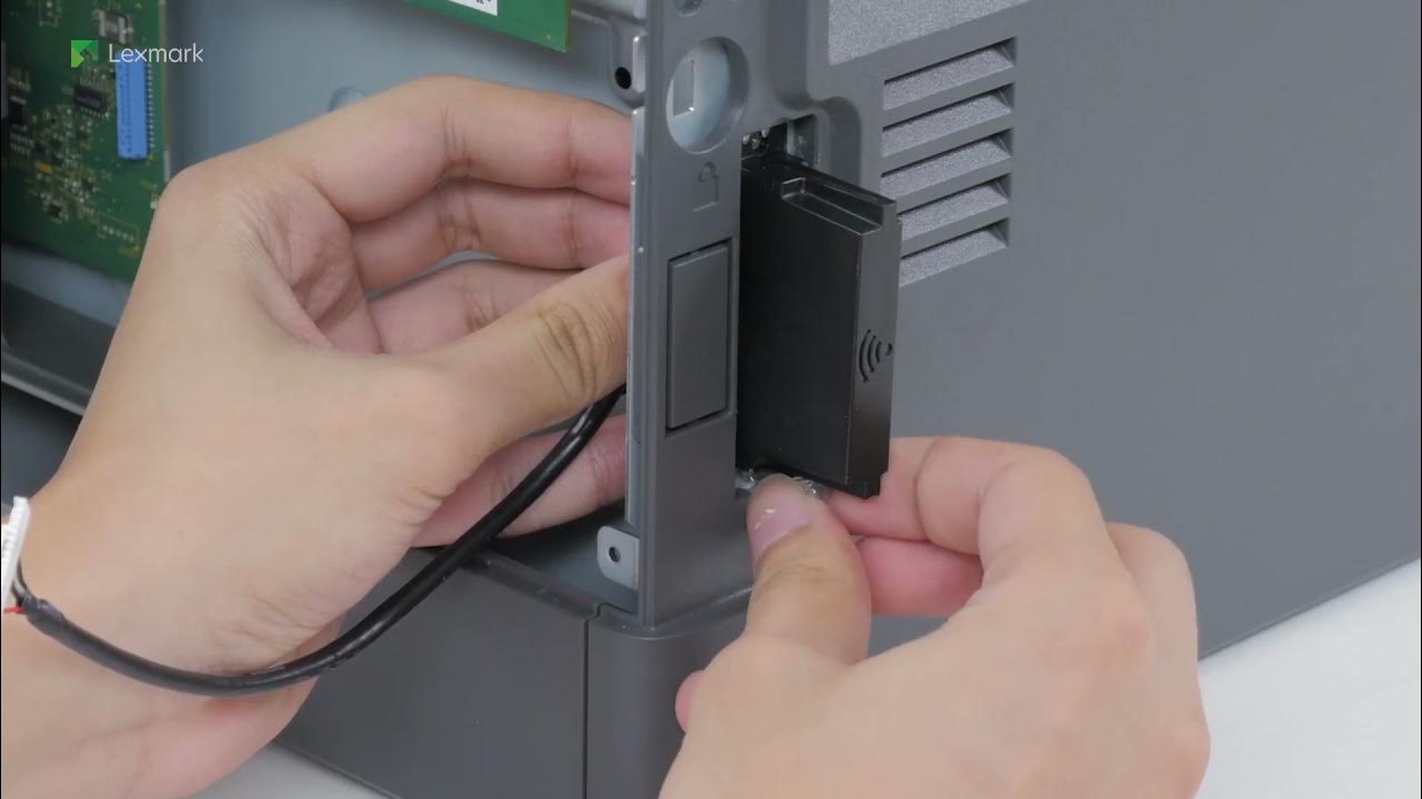 Lexmark MX722 Kablosuz bağdaştırıcıyı takma YouTube
