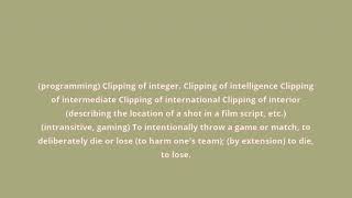 what is the meaning of int