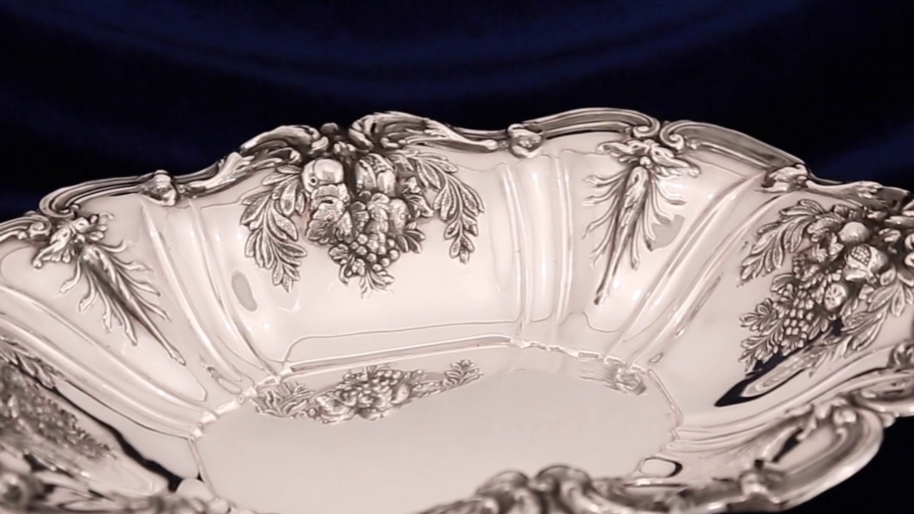 Серебряная ваза для фруктов Reed & Barton Sterling Central Bowl