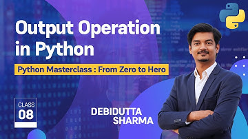 Learn How to Print Output in Python | Output Operation in Python | Python Masterclass - 08